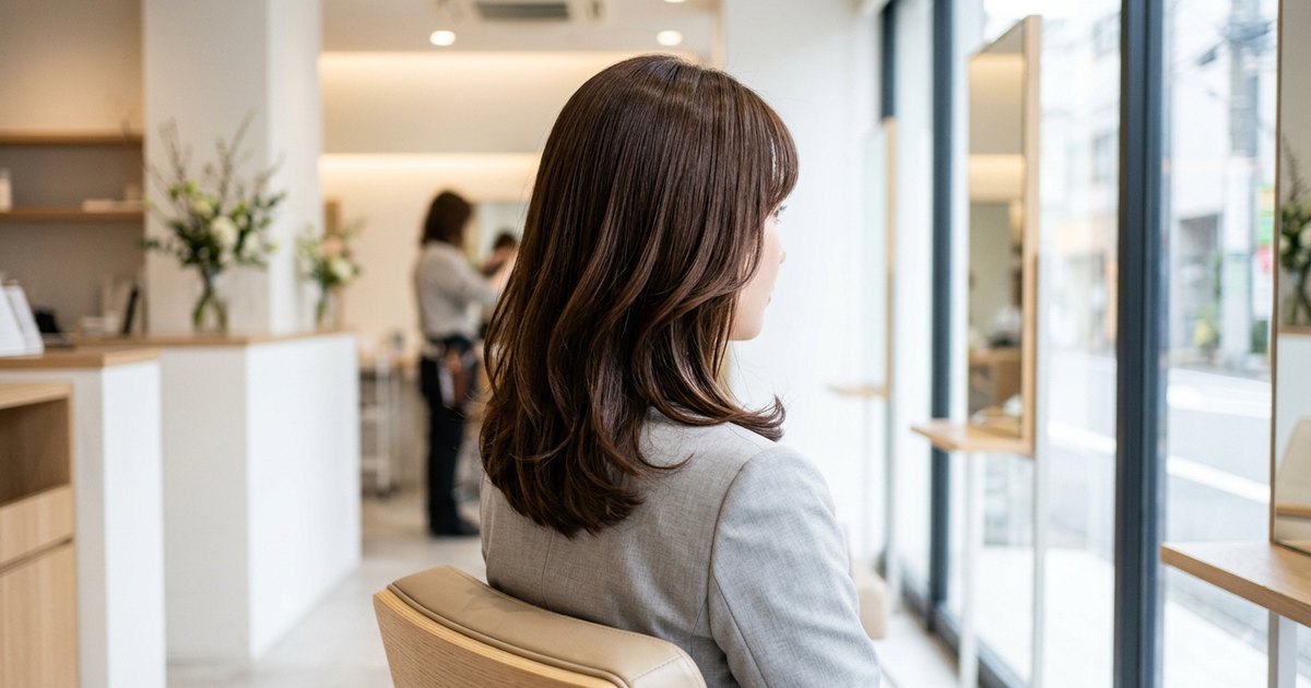 air-GINZAの上品カラーで作る大人オフィスヘア！働く女性に選ばれるサロンの魅力